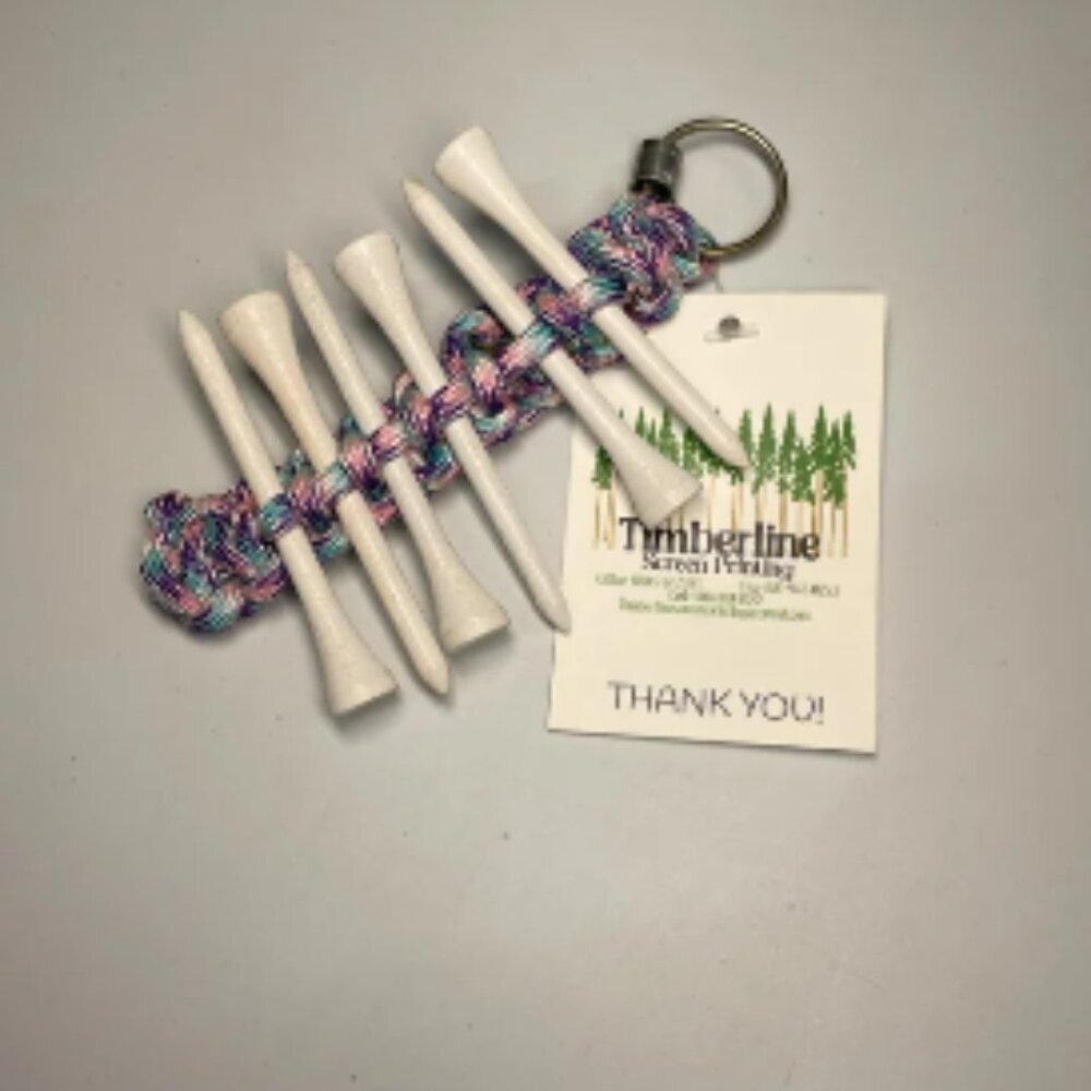 PARACORD: GOLF TEE KEY CHAIN CARDIGAN